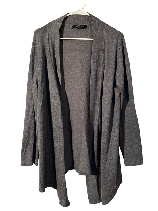 89th & Madison Sweaters - 89th & Madison Women's Size XL Open Front Cardigan Sweater Dark Charcoal Gray